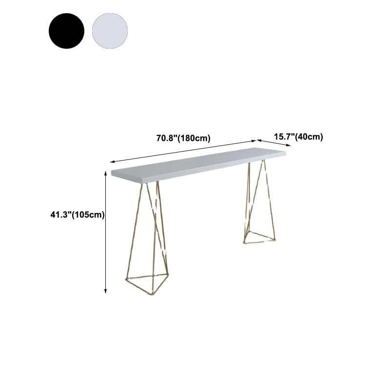 Solid Wood Bar Table Rectangle Dining Table for Kitchen Living Room Coffee Room