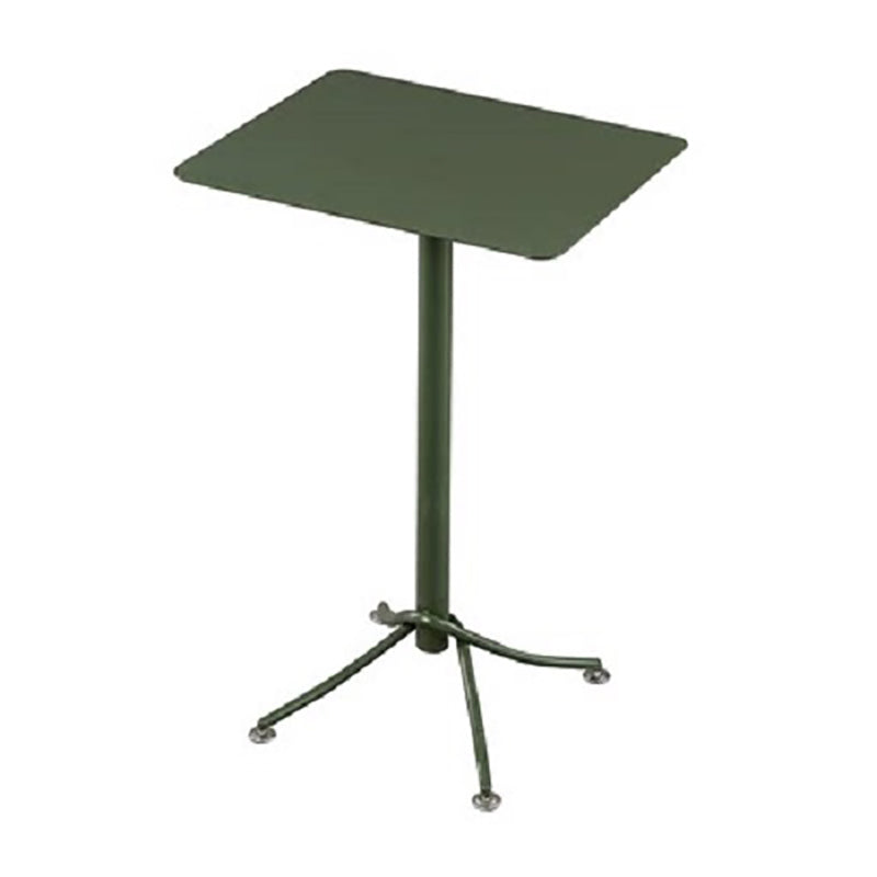 Metal Bar Dining Table Industrial Bar Height Cocktail Table with Pedestal