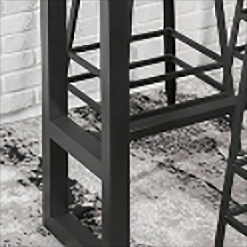 Industrial Style Bar Table Solid Wood Rectangle Pub Table for Indoor