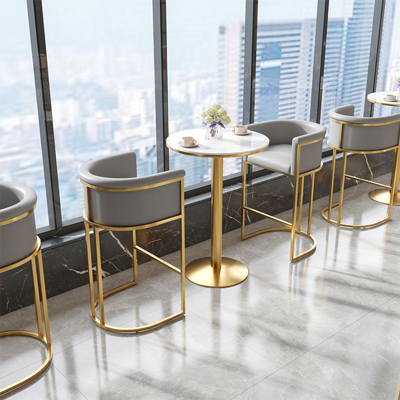 Sintered Stone Bar Table Traditional Luxury Dining Table for Kitchen Living Room