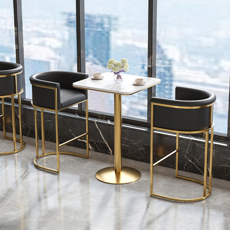 Sintered Stone Bar Table Traditional Luxury Dining Table for Kitchen Living Room