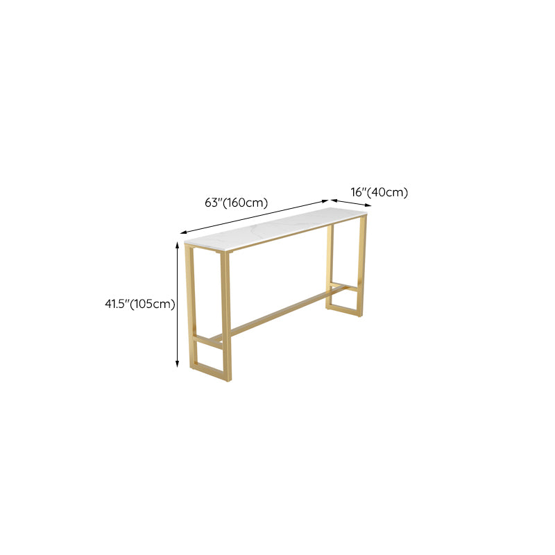 Sintered Stone Bar Table Traditional Luxury Dining Table for Kitchen Living Room