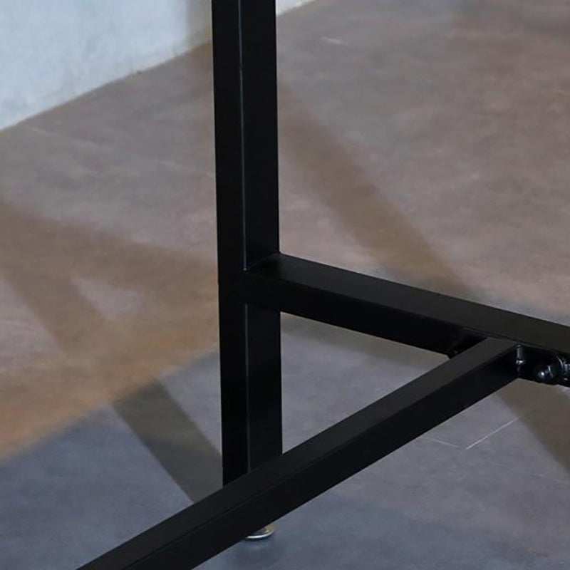 Industrial Bar Table Rectangle Solid Wood Bar Height Pub Table for Indoor