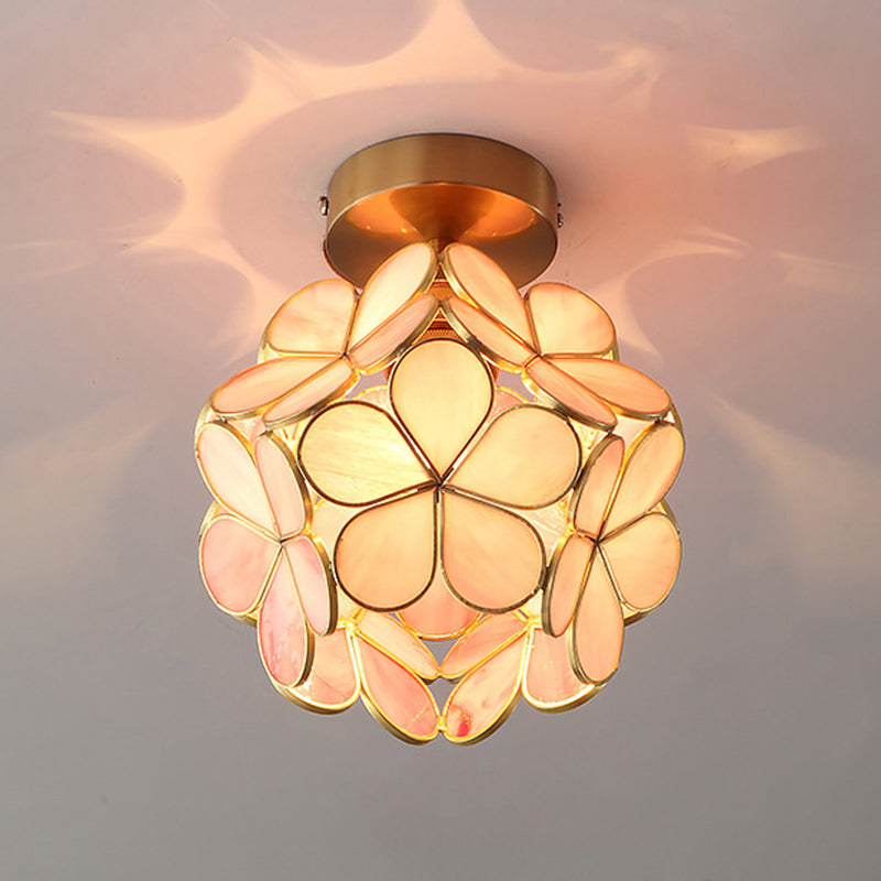 Creative Glass Ceiling Lamp Contemporary Flush Mount Light Fixture