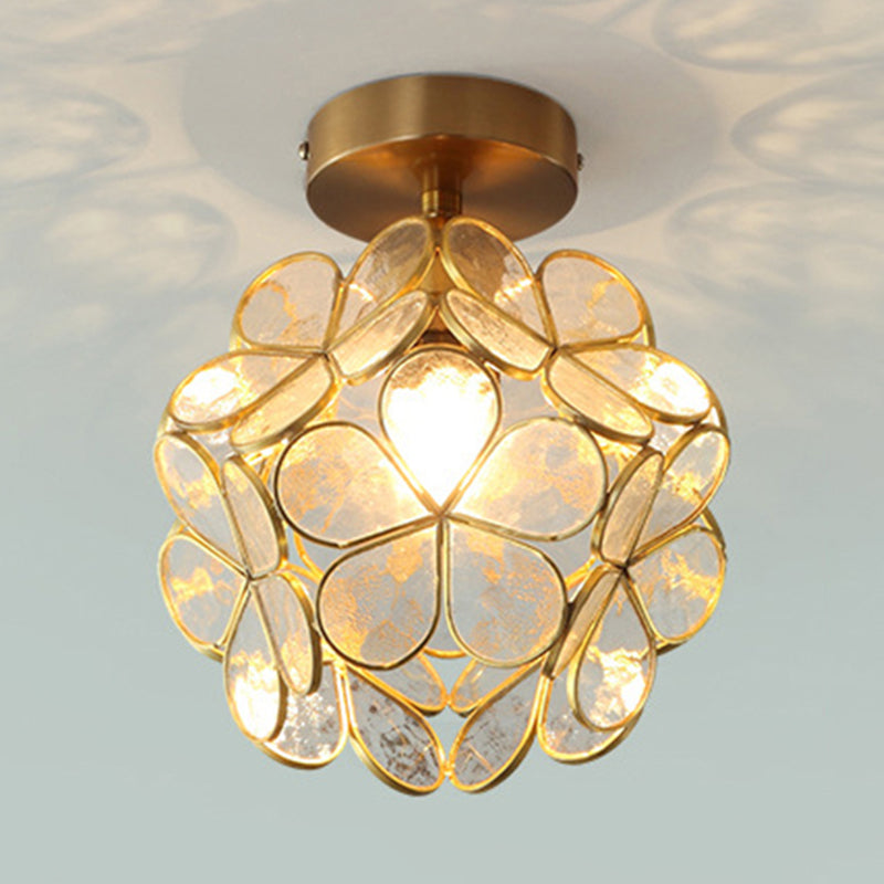 Creative Glass Ceiling Lamp Contemporary Flush Mount Light Fixture