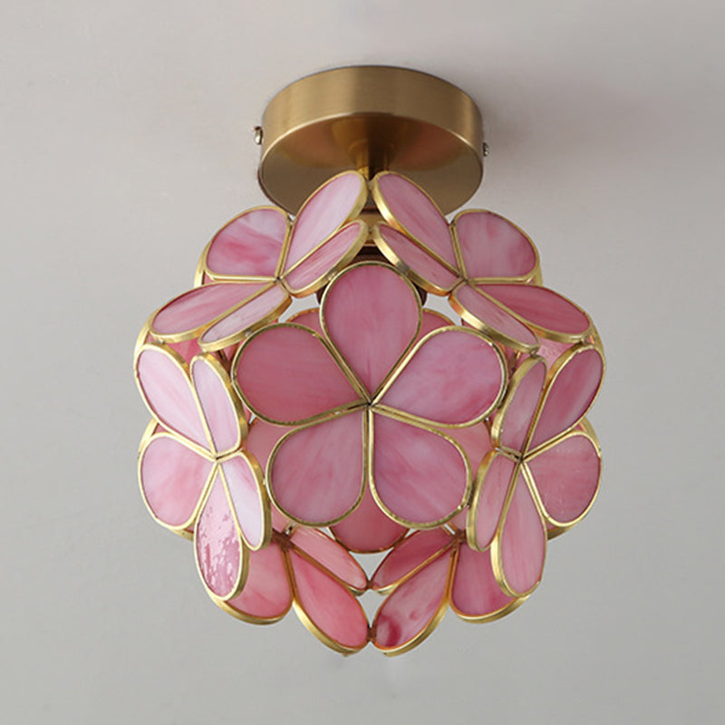 Creative Glass Ceiling Lamp Contemporary Flush Mount Light Fixture