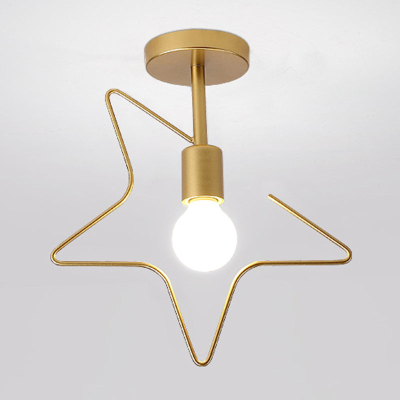 Creative Ceiling Lamp Contemporary Metal Flush Mount Light Fixture