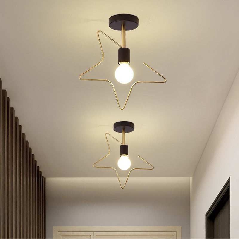 Creative Ceiling Lamp Contemporary Metal Flush Mount Light Fixture