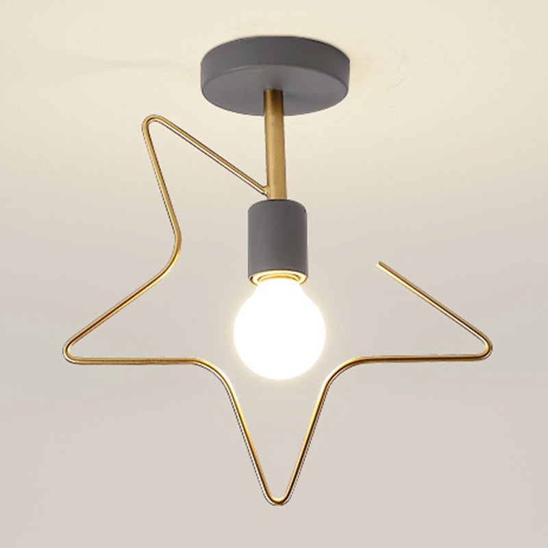 Creative Ceiling Lamp Contemporary Metal Flush Mount Light Fixture