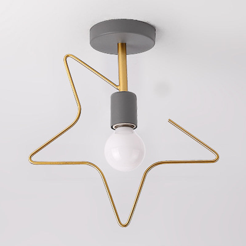 Creative Ceiling Lamp Contemporary Metal Flush Mount Light Fixture