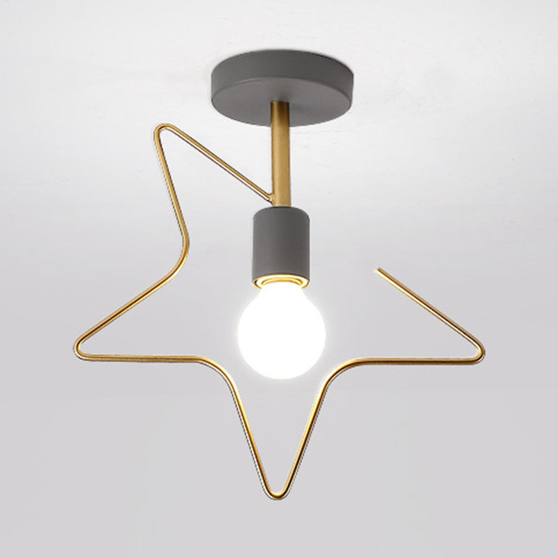 Creative Ceiling Lamp Contemporary Metal Flush Mount Light Fixture