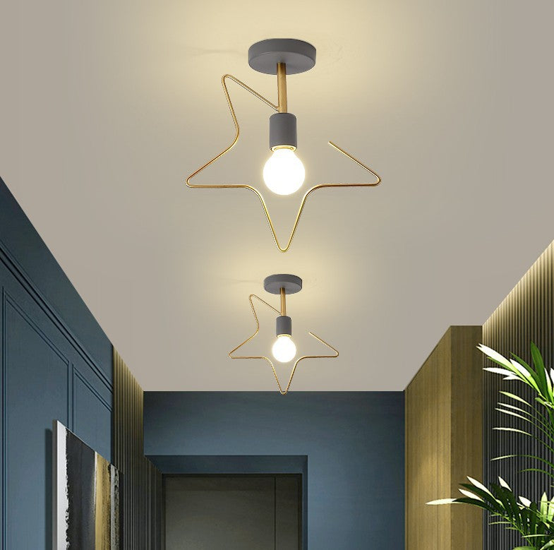 Creative Ceiling Lamp Contemporary Metal Flush Mount Light Fixture