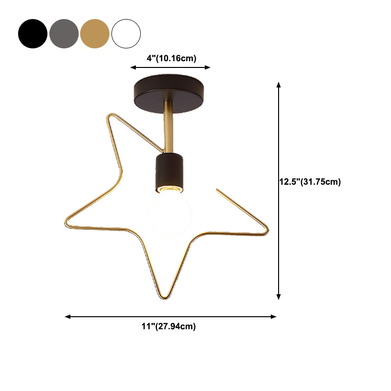 Creative Ceiling Lamp Contemporary Metal Flush Mount Light Fixture