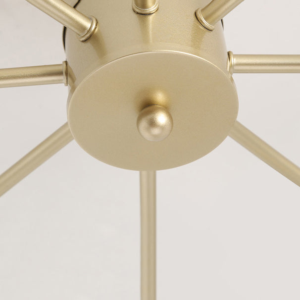 Simple Metallic Ceiling Lamp Contemporary Flush Mount Light Fixture