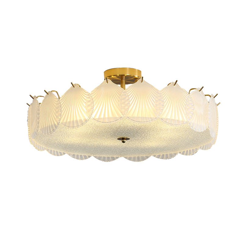 Nordic Glass Ceiling Lamp Minimalist Flush Mount Light Fixture