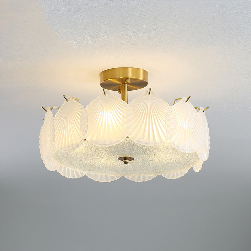 Nordic Glass Ceiling Lamp Minimalist Flush Mount Light Fixture