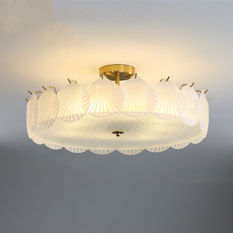 Nordic Glass Ceiling Lamp Minimalist Flush Mount Light Fixture