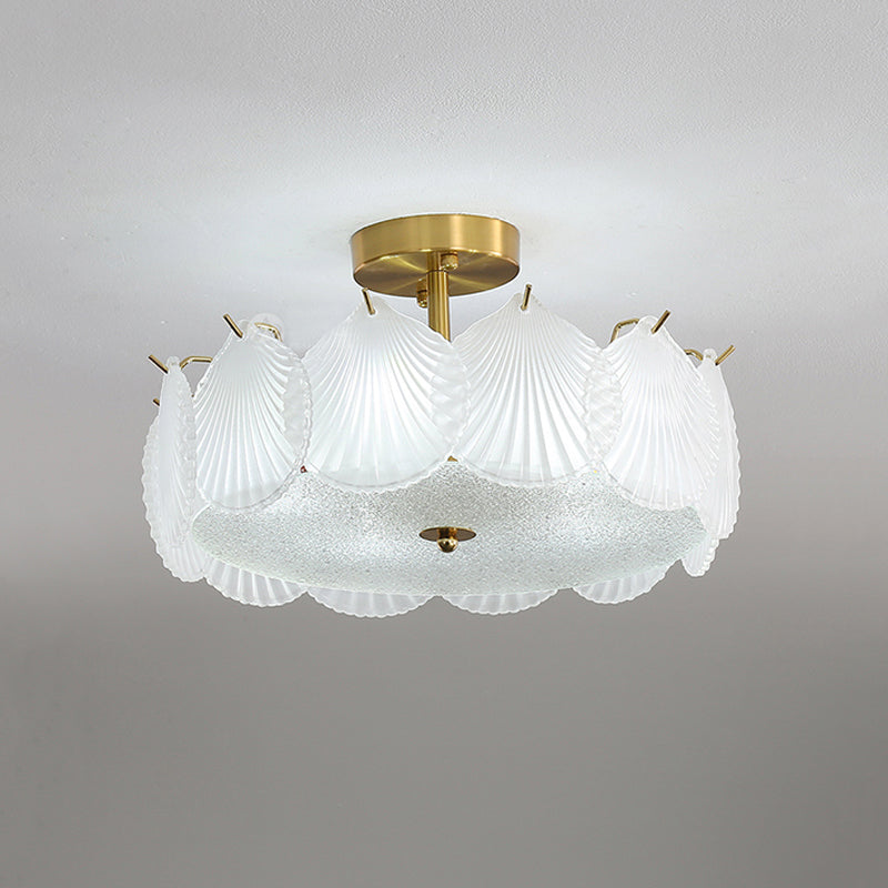 Nordic Glass Ceiling Lamp Minimalist Flush Mount Light Fixture
