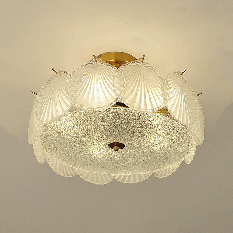Nordic Glass Ceiling Lamp Minimalist Flush Mount Light Fixture