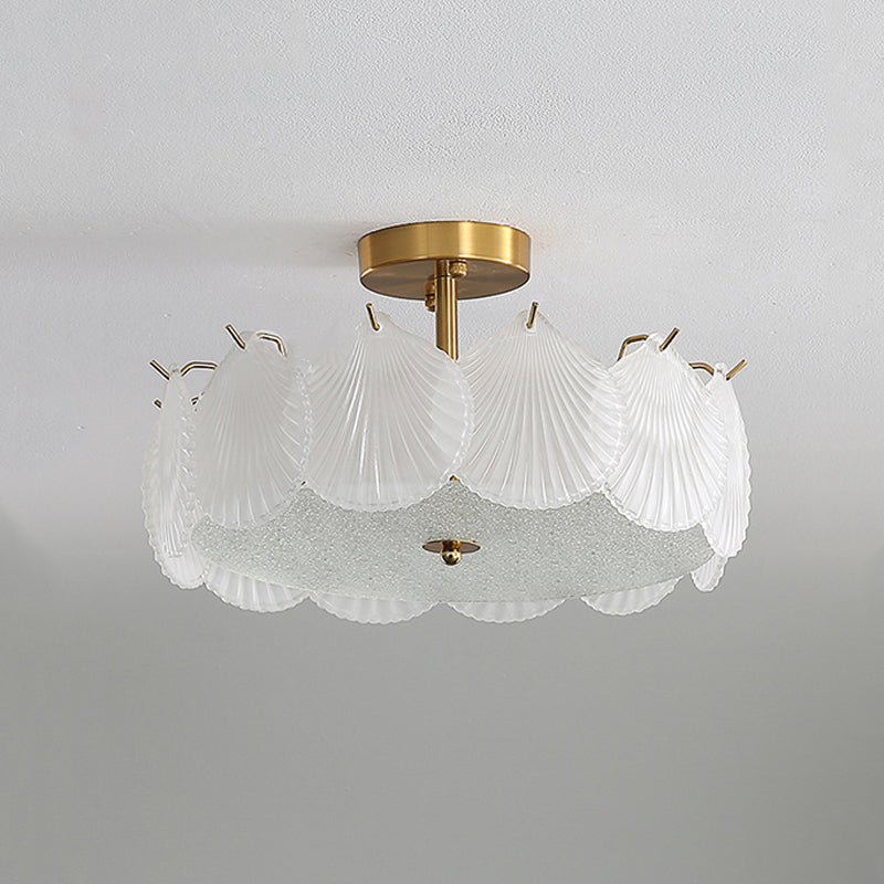 Nordic Glass Ceiling Lamp Minimalist Flush Mount Light Fixture