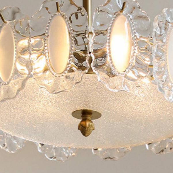 Modern Glass Shade Ceiling Lamp Minimalist Flush Mount Light Fixture