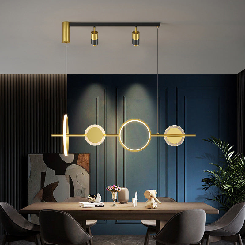 Modern Style Circle Shape Island Pendants Metal Pendant Lights for Dining Room