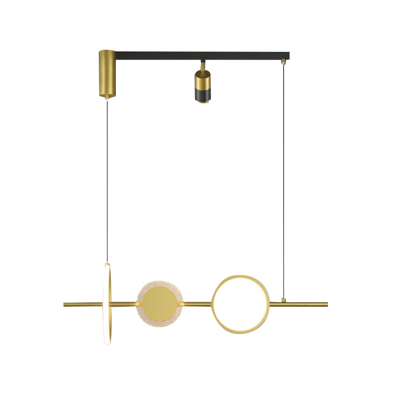 Modern Style Circle Shape Island Pendants Metal Pendant Lights for Dining Room