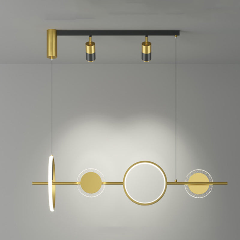 Modern Style Circle Shape Island Pendants Metal Pendant Lights for Dining Room