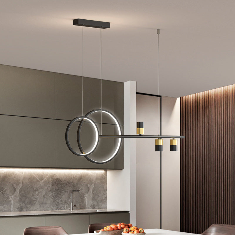 Modern Style Round Shape Island Pendants Metal Pendant Lights for Dining Room