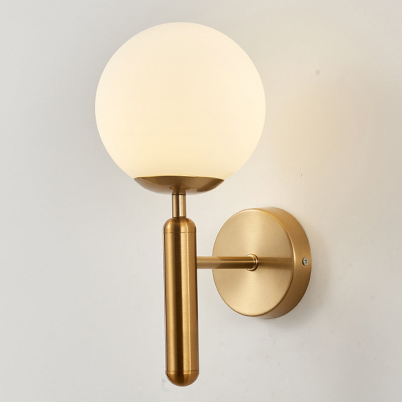 Sphere Shape Glass Sconce Light Modern Style Wall Sconce Lighting for Living Room