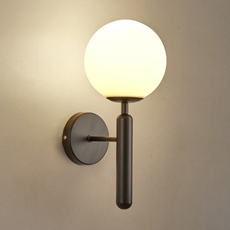 Sphere Shape Glass Sconce Light Modern Style Wall Sconce Lighting for Dining Room