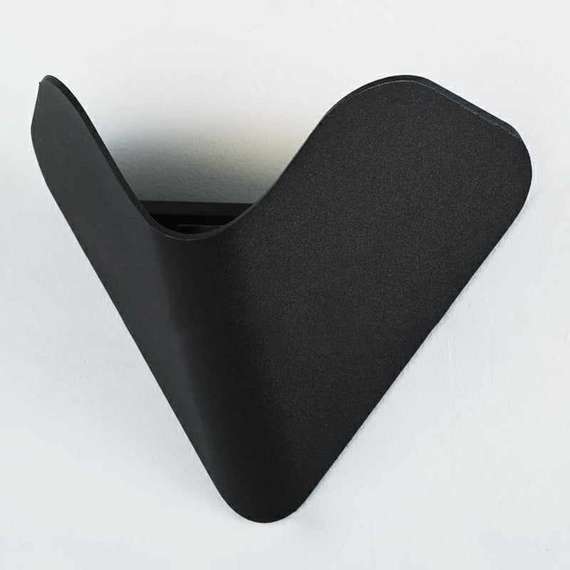 Modern Style Triangle Shape Wall Sconce Metal 1 Light Sconces for Outdoor