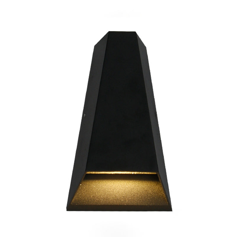 Modern Style Wall Sconce Metal 2 Light Sconces in Black for Outdoor