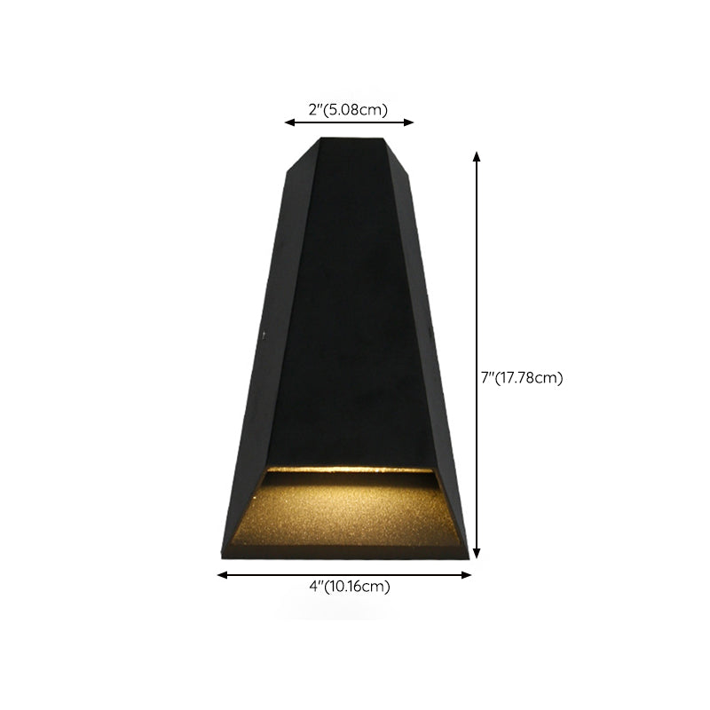 Modern Style Wall Sconce Metal 2 Light Sconces in Black for Outdoor