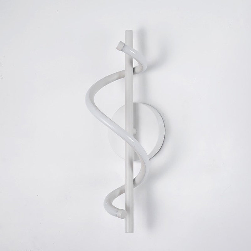 Linear Shape Wall Lamp Modern Style Acrylic 1 Light Sconce in White and Black