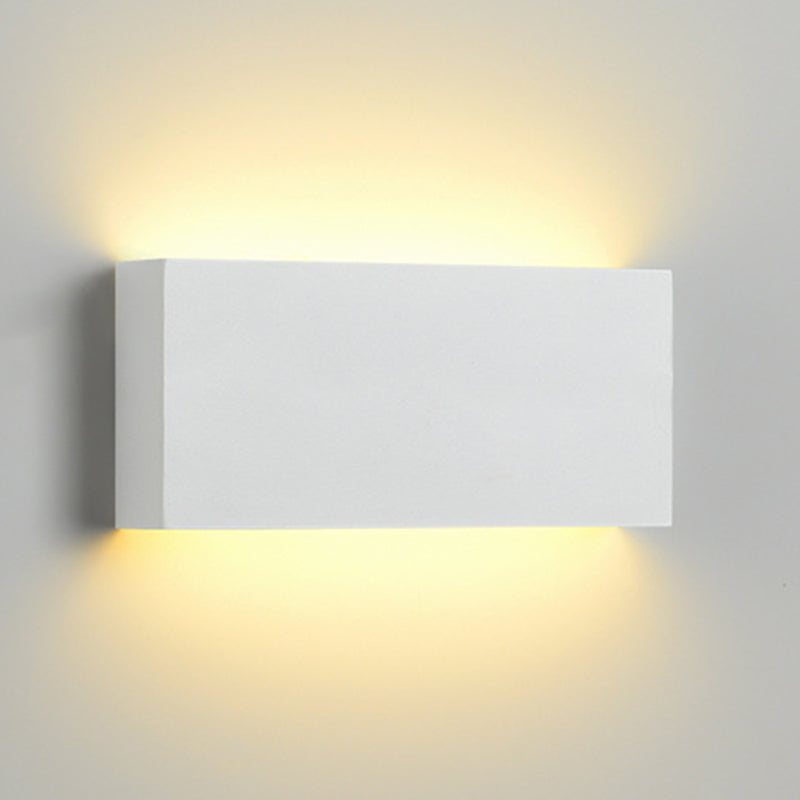 2-Light Rectangular Sconce Light Modern Metal Sconce Light Fixture