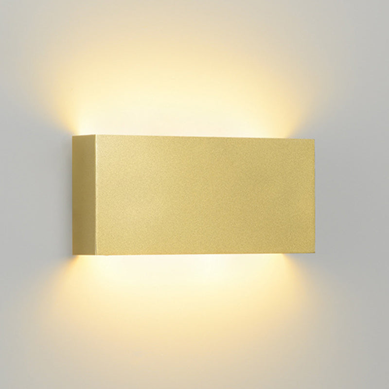 2-Light Rectangular Sconce Light Modern Metal Sconce Light Fixture