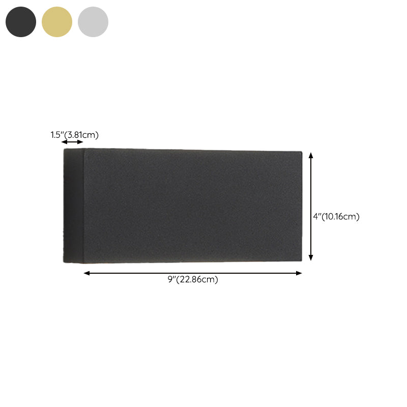 2-Light Rectangular Sconce Light Modern Metal Sconce Light Fixture