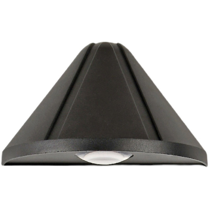 Modern Style Triangle Wall Sconce Metal 1 Light Sconces for Outdoor