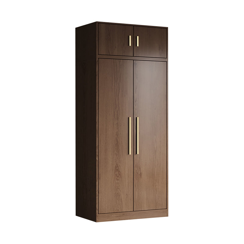 Brown Engineered Wood Wardrobe Closet Modern Wardrobe Armoire