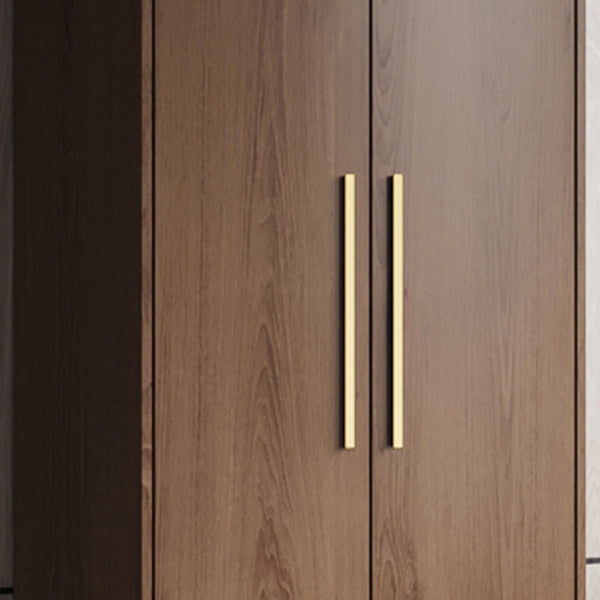 Brown Engineered Wood Wardrobe Closet Modern Wardrobe Armoire