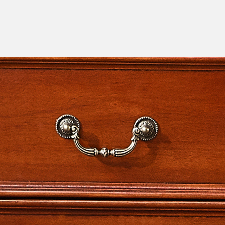 Traditional Birch Wood Storage Cabinet with Hinged Door Matte Finish Cabinet for Home