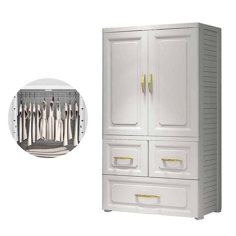 Contemporary Wardrobe Closet Plastic Wardrobe Cabinet with Legs