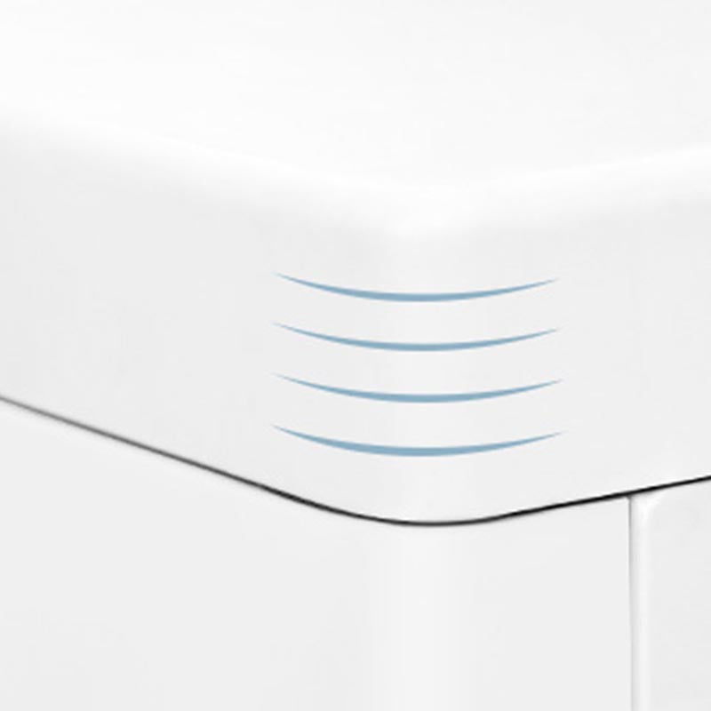 Non-Hanging Armoire with Drawer Contemporary Storage Cabinet