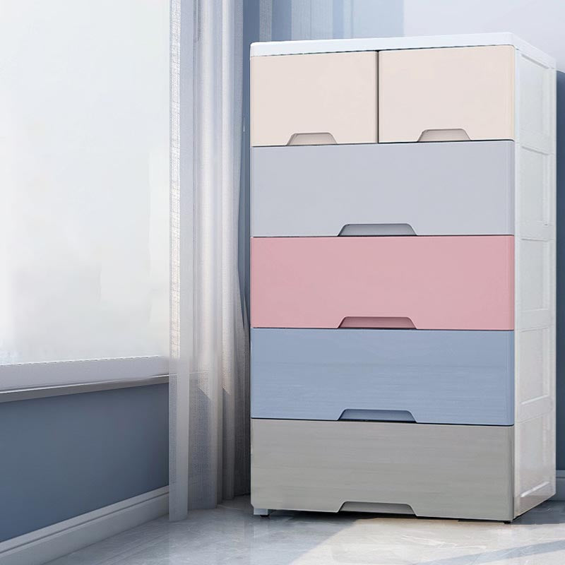Non-Hanging Armoire with Drawer Contemporary Storage Cabinet