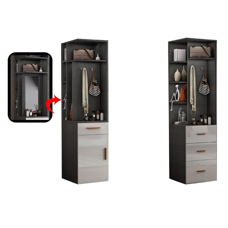 White Colour Wooden Wardrobe Cloth Rod Included Wardrobe Closet for Bedroom