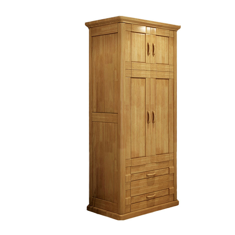 Rubberwood Traditional Storage Cabinet Matte Finish Cabinet for Bedroom