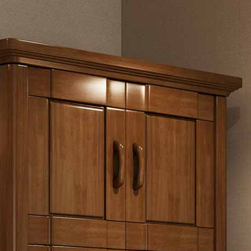 Rubberwood Traditional Storage Cabinet Matte Finish Cabinet for Bedroom