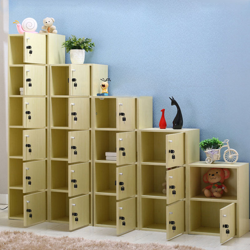 Matte Finish Non-Hanging Cabinet Modern Wood Storage Cabinet with Hinged Doors