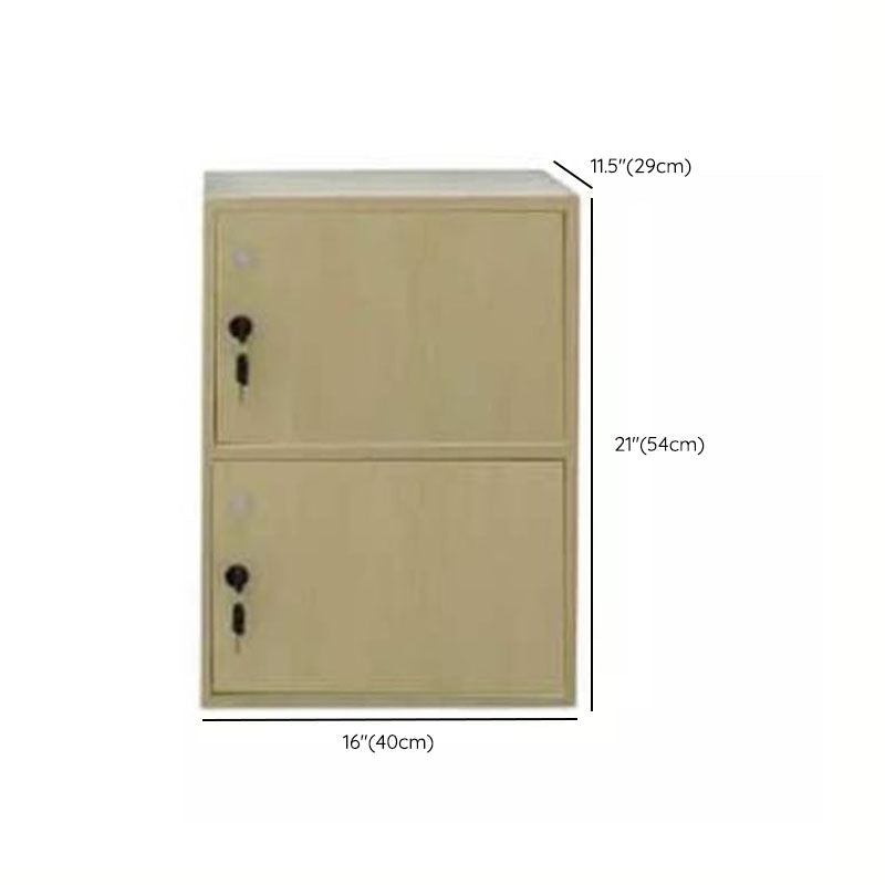 Matte Finish Non-Hanging Cabinet Modern Wood Storage Cabinet with Hinged Doors